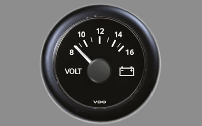 Marine Voltmeter Gauge 8-16V